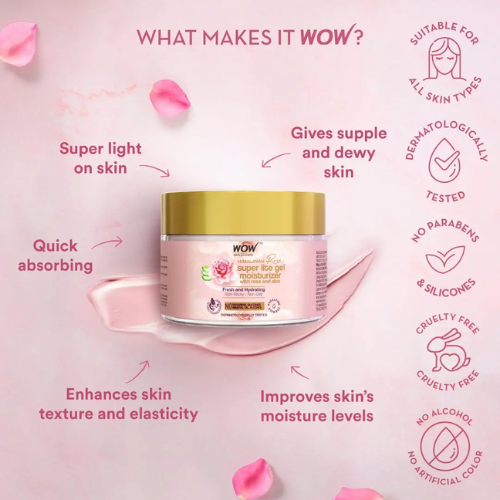 WOW Himalayan Rose Super Lite Gel Moisturizer | 50 ml
