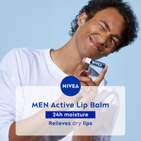 NIVEA Men Active Lip Balm | Hydration & SPF Protection
