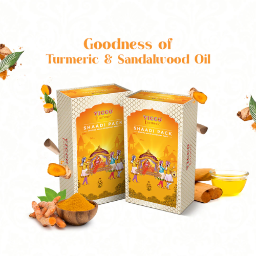 Vicco Turmeric Shaadi Pack | Ready-to-Use Haldi Ubtan for Wedding Glow