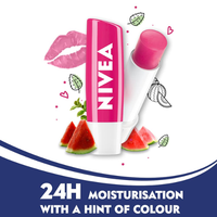 NIVEA Watermelon Shine Lip Balm | Soft Glossy Lips