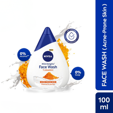 NIVEA Milk Delights Turmeric Face Wash for Glowing Skin