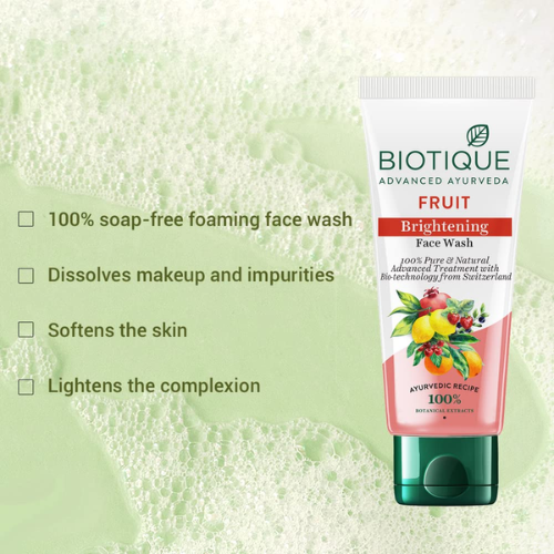 Biotique Fruit Brightening Face Wash for Glowing Skin