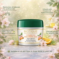 BIOTIQUE Vitamin E & Hyaluronic Acid Gel Moisturiser