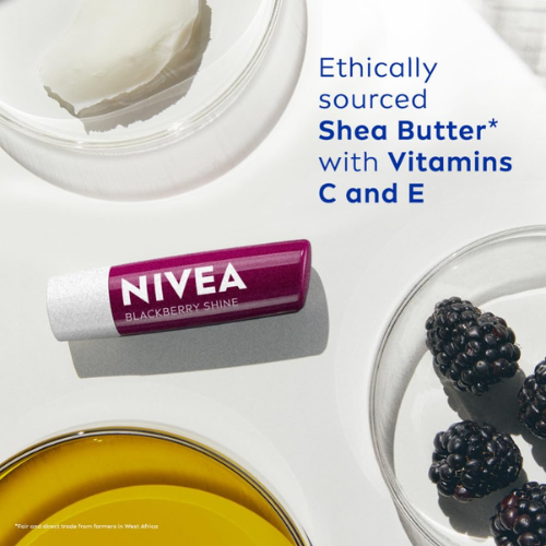 NIVEA Blackberry Shine Lip Balm | Tinted Moisture