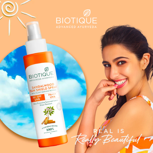 Biotique Sandalwood Sunshield Spray SPF 50+ | 120ml