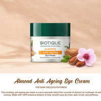 Biotique Almond Anti Ageing Eye Cream for Dark Circles