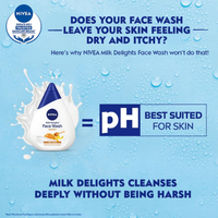 NIVEA Milk Delights Honey Face Wash for Dry Skin – 100ml