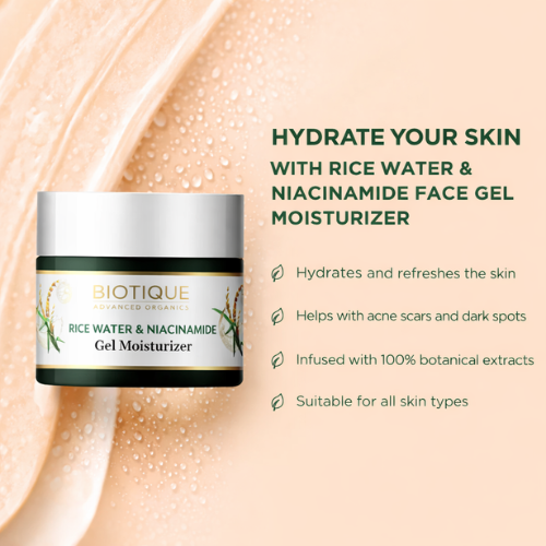 Biotique Rice Water & Niacinamide Gel Moisturizer 50ml