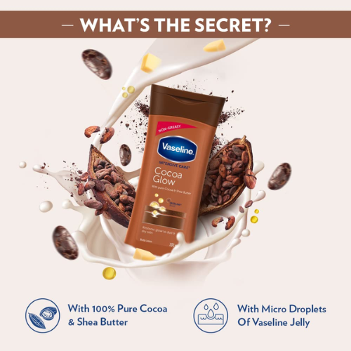 Vaseline Cocoa Glow Lotion 200ml | Deep Hydration