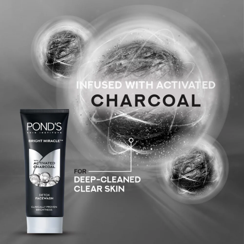 POND'S Bright Miracle Charcoal Detox Facewash