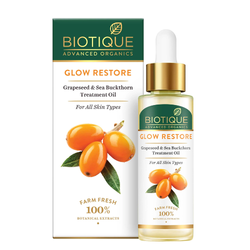 Biotique Glow Restore Grapeseed & Sea Buckthorn Oil – 30ml
