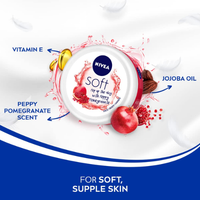 NIVEA Soft Peppy Pomegranate Cream 200ml | Fresh Hydration