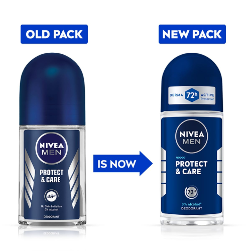 NIVEA Men Protect & Care Deo Roll On 50ml | 48H Protection