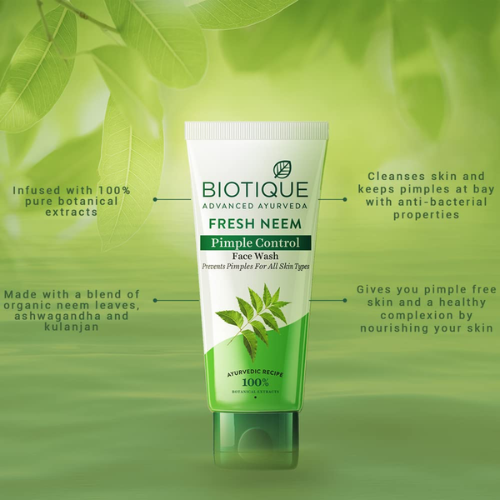 Biotique Neem Pimple Control Face Wash for Acne