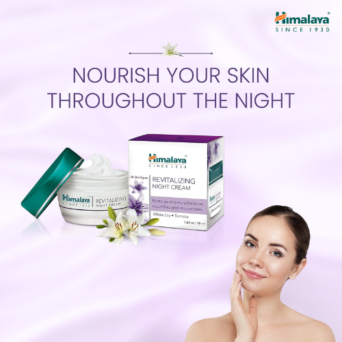 Himalaya Revitalizing Night Cream for Glowing Skin 50g