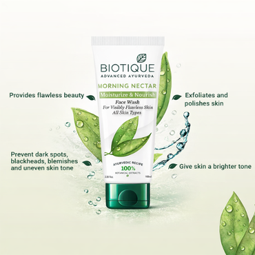 Biotique Morning Nectar Face Wash Pack of 2 | Hydrating