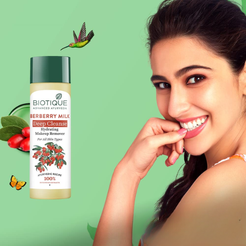 BIOTIQUE Berberry Milk Makeup Remover | Hydrating Cleanser