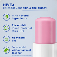 NIVEA Soft Rosé Lip Balm | Hydrating Pink Glow