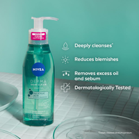 NIVEA Derma Skin Clear Wash Gel for Acne & Oily Skin