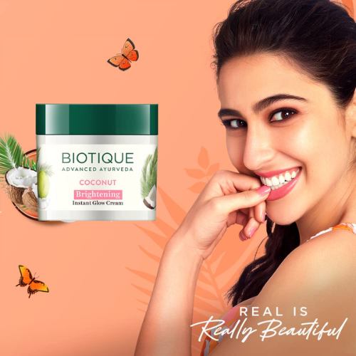 BIOTIQUE Coconut Brightening Instant Glow Cream