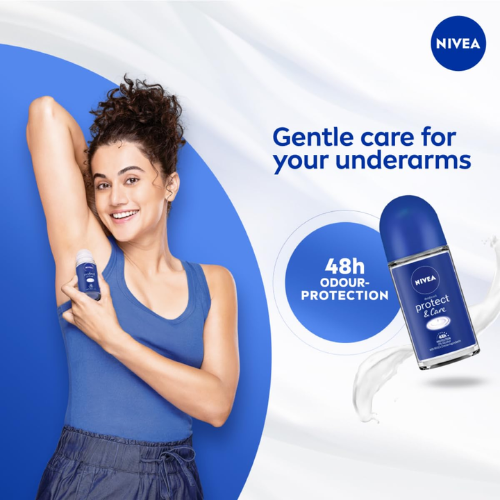 NIVEA Protect & Care Deo Roll On 50ml | 48H Freshness