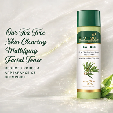 BIOTIQUE Tea Tree Facial Toner 120ml | Oil Control