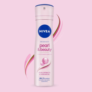 NIVEA Pearl & Beauty Deodorant Spray 150ml | Long-Lasting Freshness