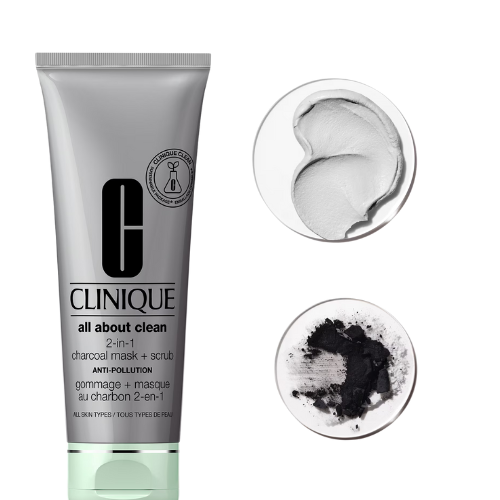 Clineque All About Clean Charcoal Mask + Scrub 100ml | Detox & Exfoliate