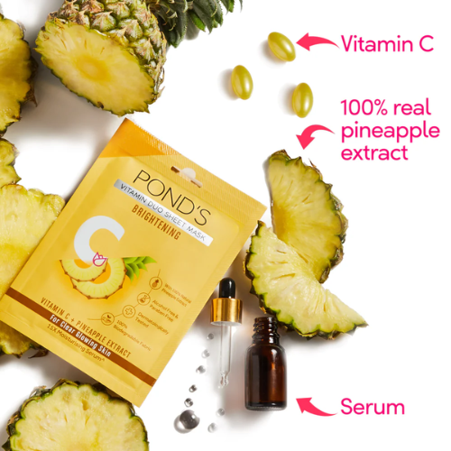 POND'S Vitamin C Brightening Sheet Mask | Pineapple Glow