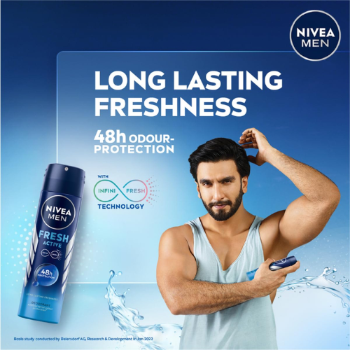 NIVEA MEN Fresh Active Deodorant 150ml | 48h Freshness