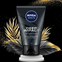 NIVEA Men Deep Impact Face Wash 100ml – Deep Clean Face Wash
