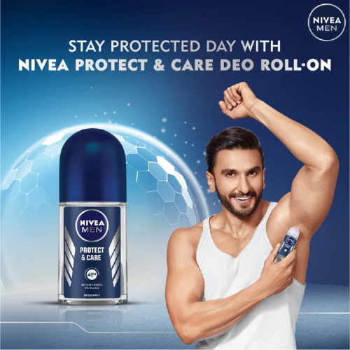 NIVEA Men Protect & Care Deo Roll On 50ml | 48H Protection