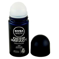 NIVEA Men Deep Impact Roll On 50ml | Long-Lasting Freshness