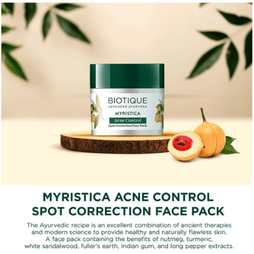 Biotique Myristica Acne Control Face Pack 20g