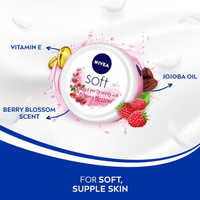 NIVEA Soft Berry Blossom Cream 200ml | Hydrating Moisturizer