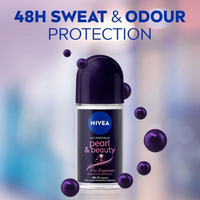 NIVEA Pearl & Beauty Deo Roll On 50ml | Long-Lasting Freshness