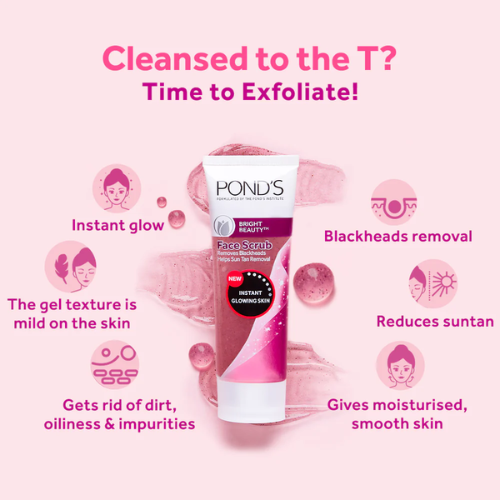 POND'S Bright Beauty Face Scrub for Glowing Skin