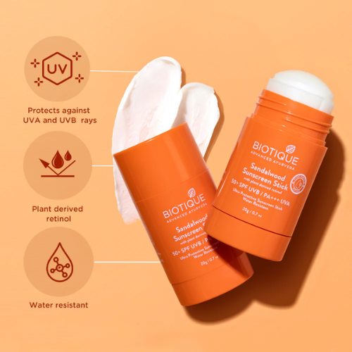 Biotique Sandalwood Sunscreen Stick SPF 50+ | 20g