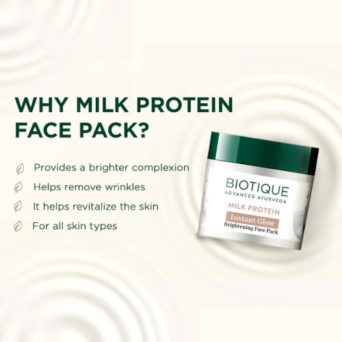 Biotique Milk Protein Instant Glow Face Pack