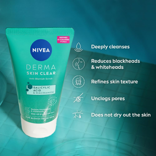 NIVEA Derma Skin Clear Scrub | Clear & Smooth Skin