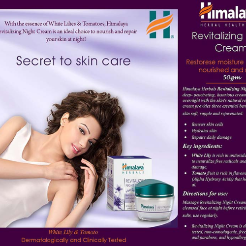 Himalaya Revitalizing Night Cream for Glowing Skin 50g