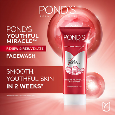 POND'S Youthful Miracle Hexyl Retinol Facewash 100g