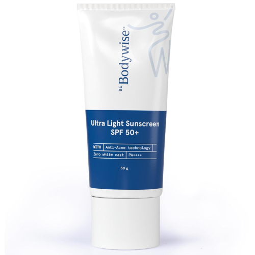 Be Bodywise Ultra Light Sunscreen SPF 50+ | No White Cast
