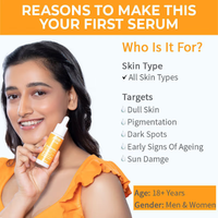 Nykaa SkinRX llluminate+ with 10% Vitamin C + 5% Niacinamide Serum for Bright, Radiant Skin Glow (30gm)