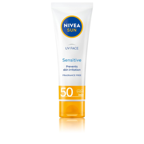 NIVEA SUN UV Face Sensitive Cream SPF 50 50ml| Gentle UV Protection