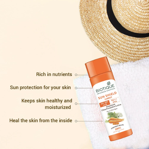 Biotique Sun Shield Carrot Sunscreen SPF 40+