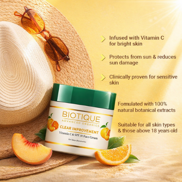 Biotique Vitamin C SPF 30 Face Cream | Brightening Care