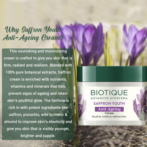 BIOTIQUE Saffron Youth Anti-Ageing Cream