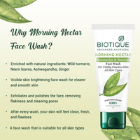 Biotique Morning Nectar Face Wash Pack of 2 | Hydrating