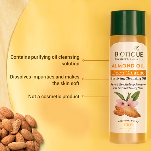 BIOTIQUE Almond Oil Deep Cleanse Cleansing Oil 120ml